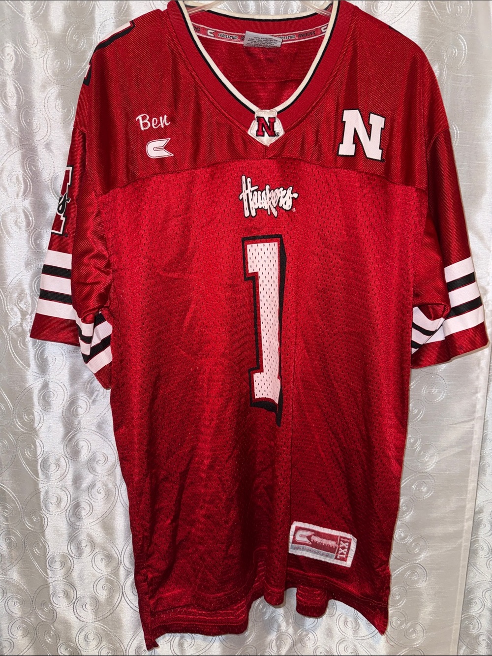 Colosseum Nebraska Cornhuskers Huskers #1 Football Jersey Men’s Size Medium 🔥 B2